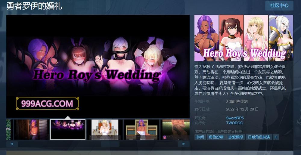 超NTR：勇者罗伊的婚礼 STEAM官方中文步兵版_截图